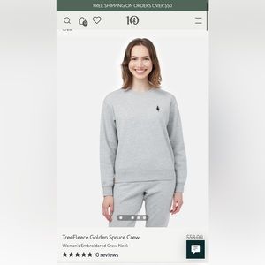 Ten Tree TreeFleece Golden Spruce Crew Sweatshirt